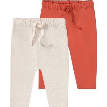 LUPILU Chlapčenské nohavice z biobavlny 2 kusy hnedá béžová