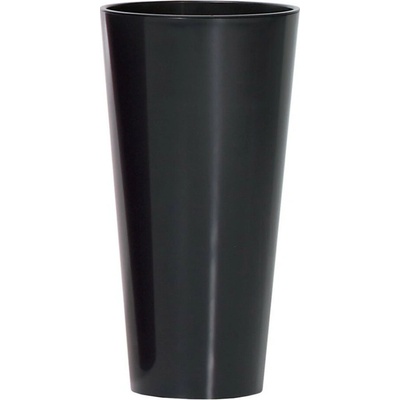 PROSPERPLAST Plastový kvetináč TUBUS SLIM + vklad antracit lesk 30 cm