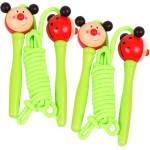 Bigjigs Toys - Въженце за скачане с дървени дръжки - Калинки