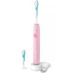 Philips Ел. четка за зъби Philips Sonicare For Kids Smart, включена резервна глава, 2 режима, до 21 дни живот на батерия, розова (HX6600/11)