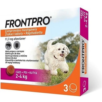 Frontpro 2 - 4 kg 11,3 mg 3 žuvacie tablety