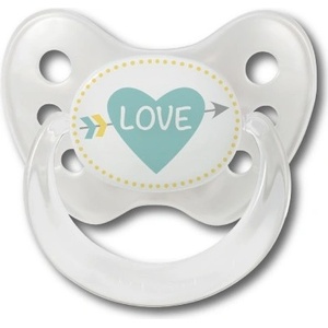 Dentistar Силиконова залъгалка с халка Dentistar - Любов, размер 2 (22291) - baby
