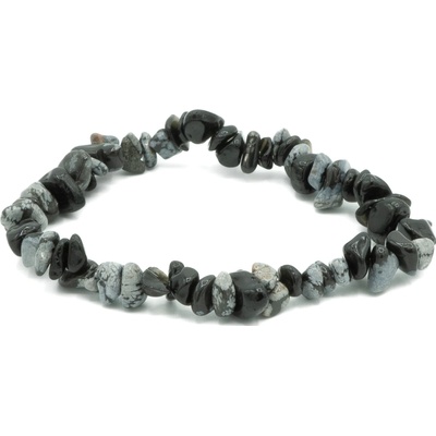 Olivie Náramok OBSIDIÁN sekaný 9293
