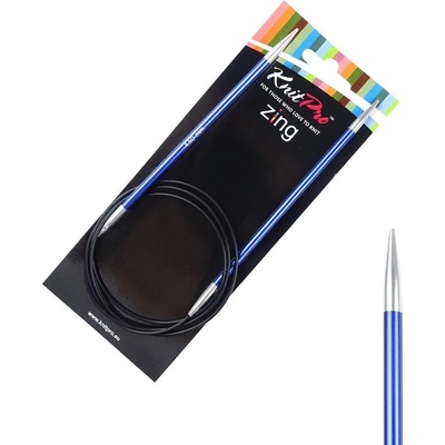 Pevné kruhové kovové jehlice Zing KnitPro 100 cm 4,50 mm