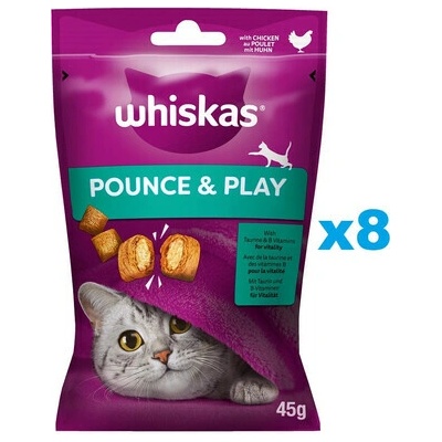 Whiskas Energia a vitalita kuracie 8 x 45 g
