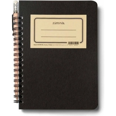 Bobo Retro blok B6 čtverečkovaný kroužkový 70 listů – Zboží Dáma