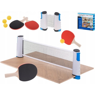 Stolní tenis ping pong set dvě pálky 25cm se síťkou a doplňky