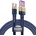 Baseus Кабел Baseus Cafule Quick Charge USB-C Cable (CATKLF-PV3), от USB A(м) към USB C(м), 1m, тъмносин (CATKLF-PV3 / 40789)