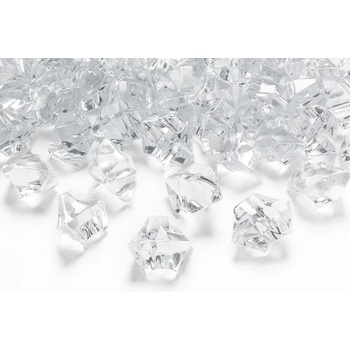 PartyDeco Кристали - полупрозрачни 25 x 21 мм