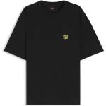 Boss Тениска Boss BOSS ORANGE Cotton-jersey T-shirt with Printed Brutalism Artwork - Black 001