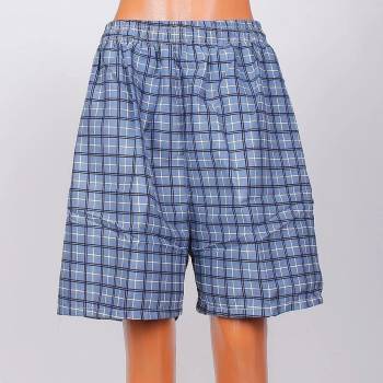 Image 1 of Мъжки макси карирани шорти в гълъбово синьо