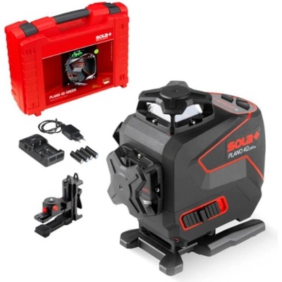 SOLA Линеен лазерен нивелир с 4 лъча 30 м 0.3 мм/м, Sola Plano 4D Green (Plano 4D Green)