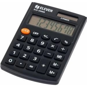 Eleven Eleven Calculator SLD200NR, Black, Pocket, 8 Seats Калкулатори