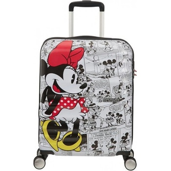 Samsonite American Tourister Спинер на 4 колела 55 см. Wavebreaker MINNIE COMICS WHITE