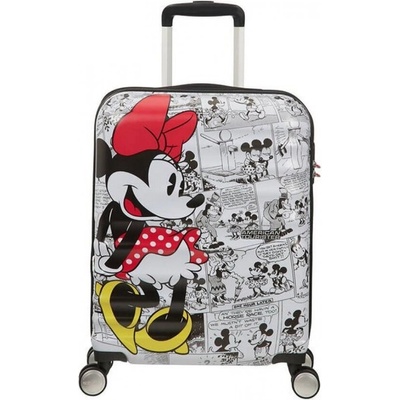 Samsonite American Tourister Спинер на 4 колела 55 см. Wavebreaker MINNIE COMICS WHITE
