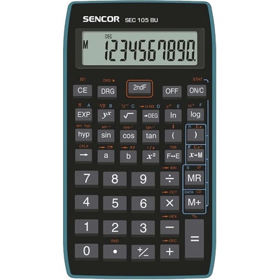 Научен калкулатор sencor sec-105 56 функции 10 цифри син 45011707 (45011707)