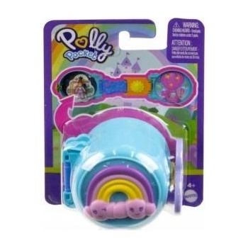 Mattel Polly Pocket Figure Compact Mini Set, Blue