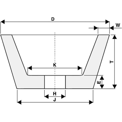 Tyrolit Brusný kotouč miskovitý 100 / 75 x 35 x 20 - 7,5 x 10 x 65 mm 99BA60J9V32 T429757