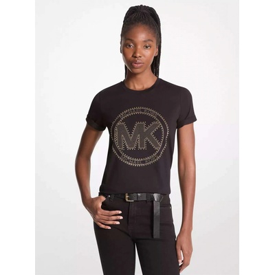 Michael Kors dámské tričko Studded Logo černé