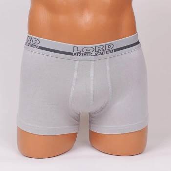 Image 1 of Мъжки боксер в светлосив цвят с надпис на ластика