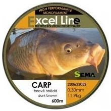 Sema Carp Hnedá 600 m 0,25 mm 8,4 kg