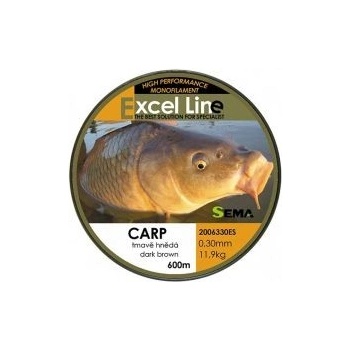 Sema Carp Hnedá 600 m 0,25 mm 8,4 kg