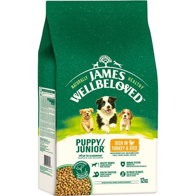 James Wellbeloved Junior Dog Hypoallergenic krocaní s rýží 12 kg