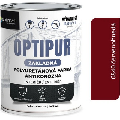 Optipur U2061 Základná polyuretanová farba 0,75 l červenohnedá