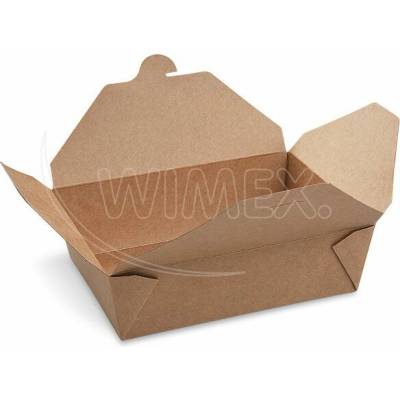 Food box PAP PE nepremastiteľný kraft `L` 195 x 138 x 65 mm 2000ml