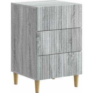 vidaXL Нощен шкаф Сива сонома 43 x 41 x 66, 5 см Инженерна дървесина (894561)