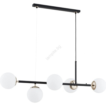 Alfa Пендел DANSA 5xE14/10W/230V черен/златист (ALF63362)