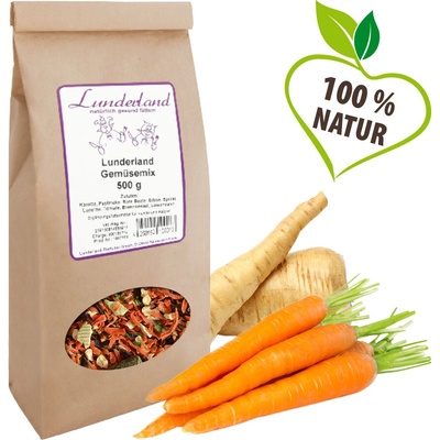 Lunderland Zelenina Sušená směs 100% bez obilnin 0,5 kg