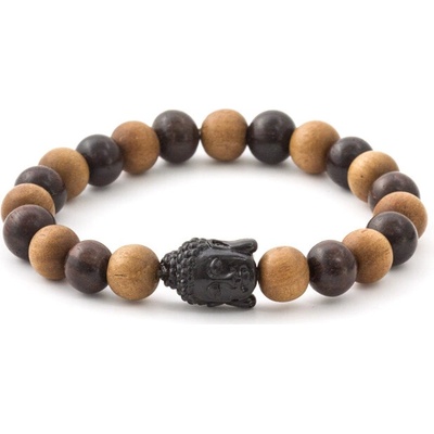 Agato Korálkový náramok z palisandrového a santalového dreva MINK113 17 cm