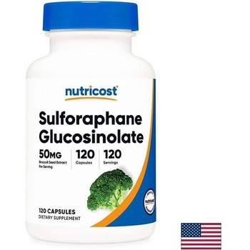 Nutricost Антиоксидант за черния дроб, мозъка и имунитета Сулфорафан глюкозинолат 50 mg х 120 капсули (57280 (622101) NC)
