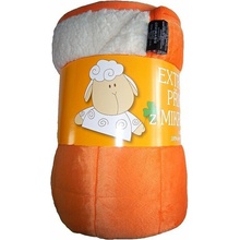 SVITAP sleep well Deka Mikrovlákna deka Ovce oranžová / biela 150x200