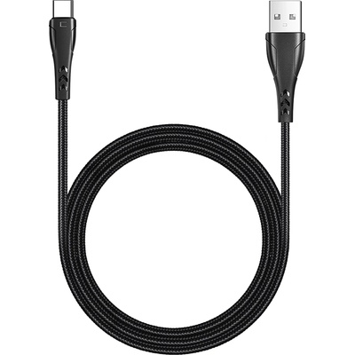 Xmart USB Type-C кабел Xmart Mamba Series, QC4.0, 1.2м, Черен (10472)