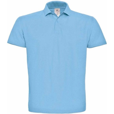 B&C ID.001 Piqué polo tričko modré light