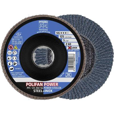 Pferd Vějířovitý brusný kotouč 125 mm 67786126 10 ks