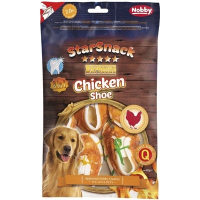 Nobby StarSnack BBQ Chicken Shoe maškrty 7,5 cm 60 g