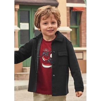 MAYORAL Връхна риза трикотаж smart в черен цвят за мини момче Майорал