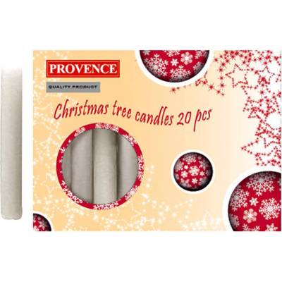 Provence Vánoční bílá 10 cm 20 ks