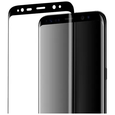 Samsung Стъклен протектор за целият екран за Samsung G955 S8 HOCO черен