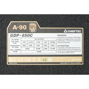 Chieftec A-90 Series 650W GDP-650C