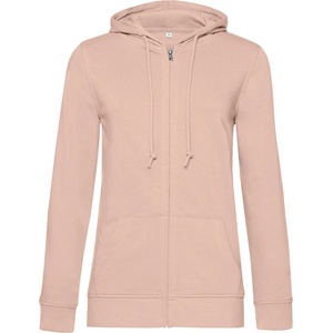 B&C Collection B&C INSPIRE ZIPPED HOOD WOMEN / Дамски суичър с качулка - светло розов XS (01W36Bx5300)
