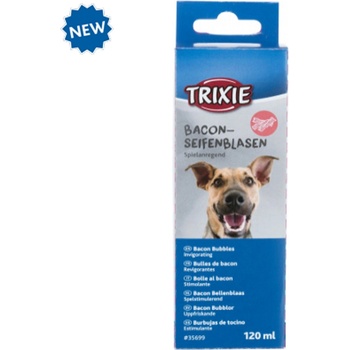 TRIXIE Dog bubbles - Забавна играчка за кучета - ароматизирани мехурчета за гонене с бекон, 120 мл
