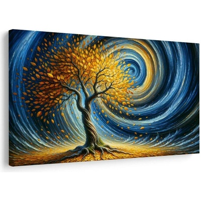 Obraz strom života ve vířivém nebi - 90x60