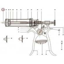 Díl k poloautomatu Roux Revolver LL přední 30 ml 50 ml