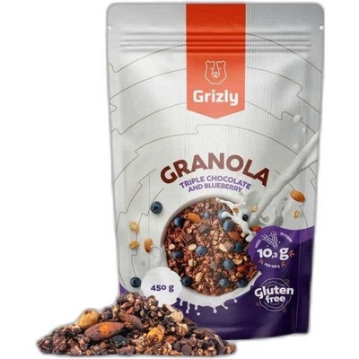 Grizly Granola horká čokoláda s čučoriedkami 450 g
