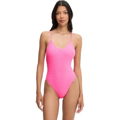 Jednodílné Dámské Plavky Nike Swim Swoosh Link Terry Y-back One Piece