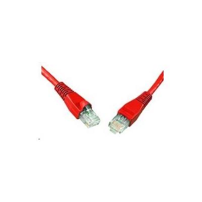 Solarix 28361509 patch, CAT5E UTP PVC, 5m červený